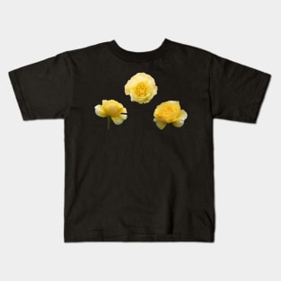 Yellow Aesthetic Garden Roses Sticker Pack Kids T-Shirt